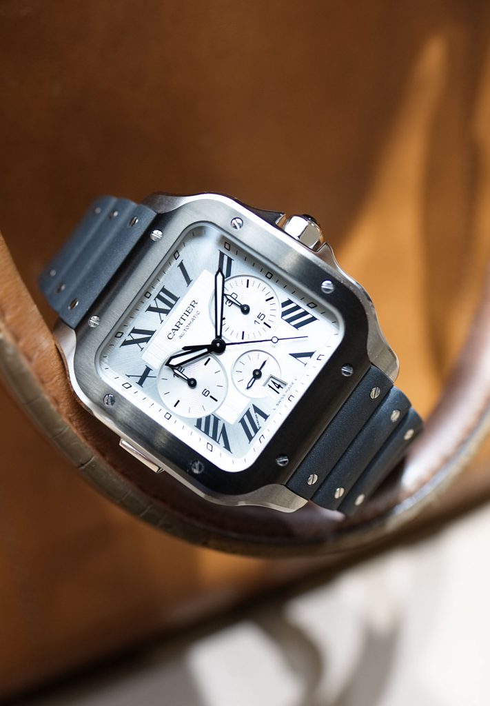 Luxury Replica Cartier’s Santos-Dumont is guaranteed to add class to your daily wear